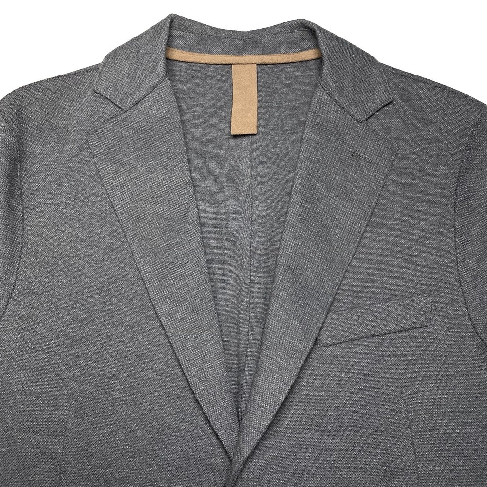 Eleventy Blazer Sport Coat EU52 (42R) 2B2V Unstructured Raw Hem Gray Jersey